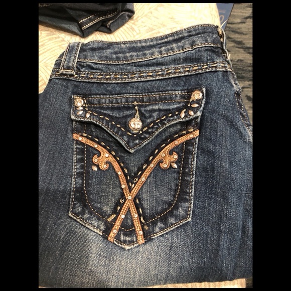 ‼️SOLD‼️ Womens Miss Me Boot Jeans Size 34 👖 - Picture 9 of 12
